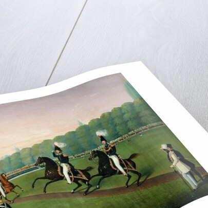 Parade of the Hamburg Burgermilitars, 1840 by Valentin Wassner