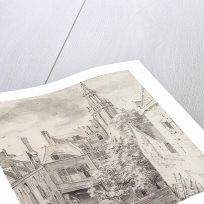 View of the Courtyard of the House of the Archers of the St. Sebastian Guild on the Singel in Amsterdam by Jacob Isaaksz. or Isaacksz. van Ruisdael