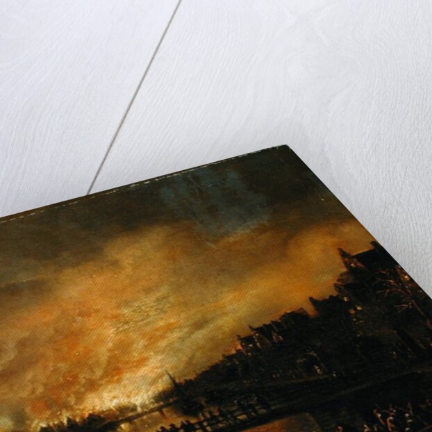 Blaze in Amsterdam by Aert van der Neer