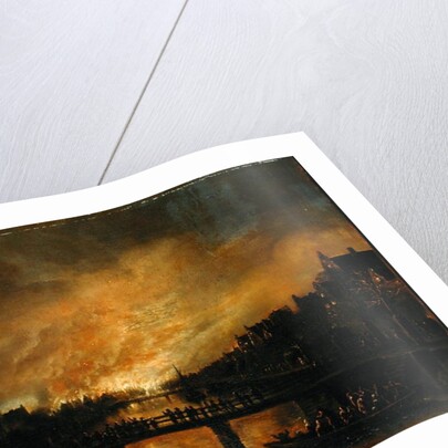 Blaze in Amsterdam by Aert van der Neer