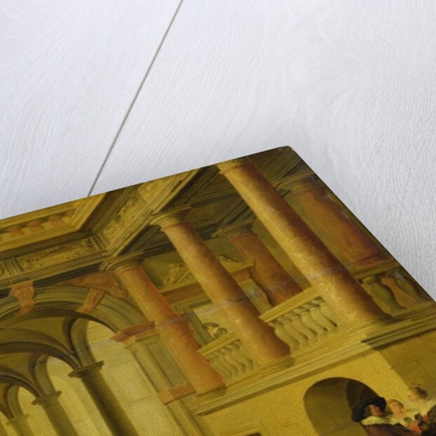 Palace Courtyard by Dirck van Delen