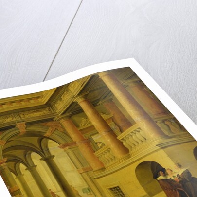 Palace Courtyard by Dirck van Delen