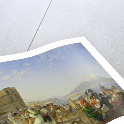 Italian Dancing, Naples, 1836 by Carl Wilhelm Goetzloff