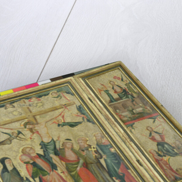 Triptych depicting the Crucifixion of Christ, c.1350 by Master of Cologne