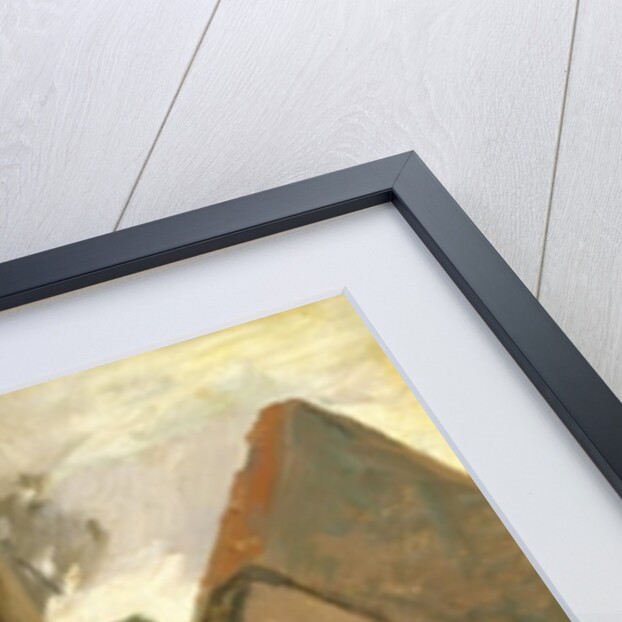 Small Harbour with a Boat by Thomas Ludwig Herbst