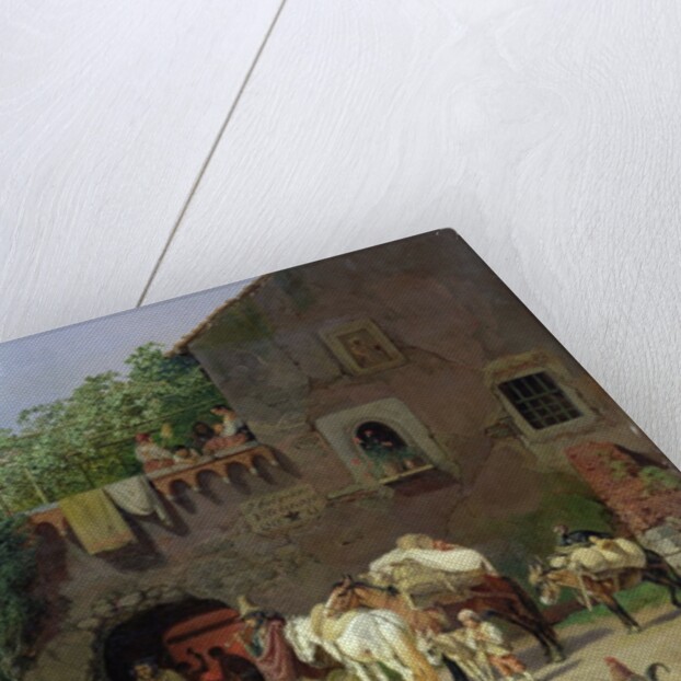 Italian Village Forge by Heinrich Burkel