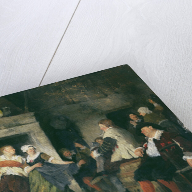 Couple Dancing in a Tavern, 1874 by Friedrich von Puteani