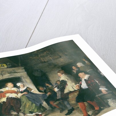 Couple Dancing in a Tavern, 1874 by Friedrich von Puteani