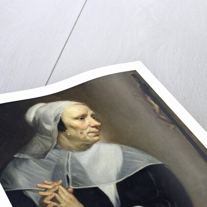 Old Woman Praying by Jacob van Oost