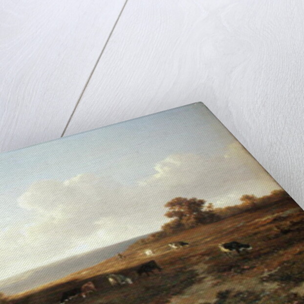 Heath Landscape with Cows, 1852 by Francois Auguste Ortmans