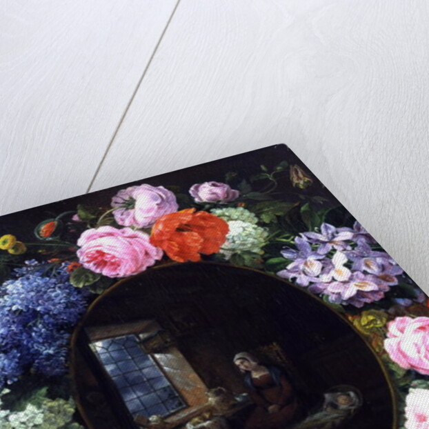 Mother and Child in a Garland of Flowers, 1829 by Siegfried Detler Bendixen