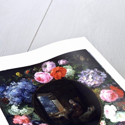 Mother and Child in a Garland of Flowers, 1829 by Siegfried Detler Bendixen