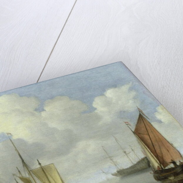 Seascape by Willem van de the Younger Velde