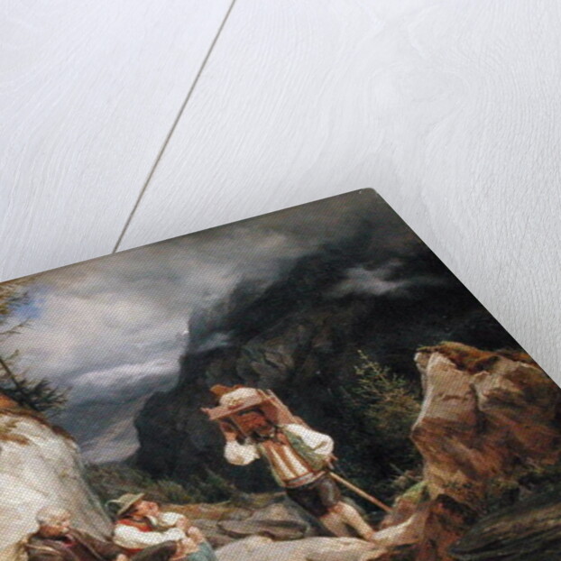 Rest on the Mountain, 1848 by Hermann Kauffmann