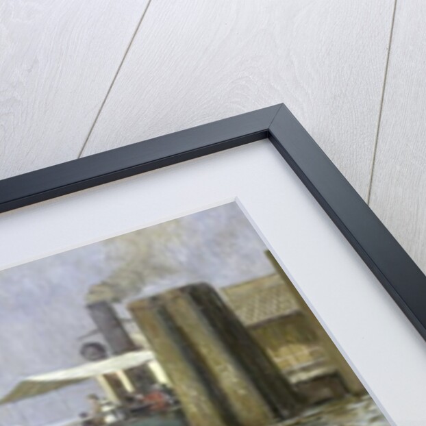 Sunday Atmosphere on the Elbe, St. Paul Landing Bridge, 1901 by Leopold Karl Walter von Kalckreuth