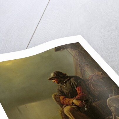 The Pilot Keeps Watch, 1851 by Karl Schlesinger