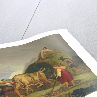 Harvesting the Hay Before the Storm, 1844 by Rudolph Friedrich Wasmann