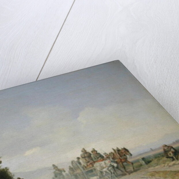 Travellers Before a Roadside Inn by Heinrich Burkel