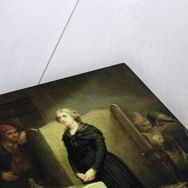 Queen Marie Antoinette in the Conciergerie: The Prayer Table, 1856-57 by Charles Louis Lucien Muller