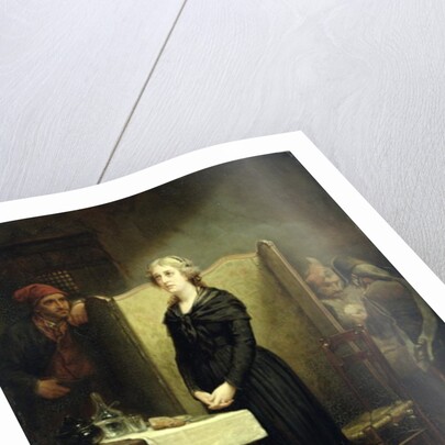 Queen Marie Antoinette in the Conciergerie: The Prayer Table, 1856-57 by Charles Louis Lucien Muller