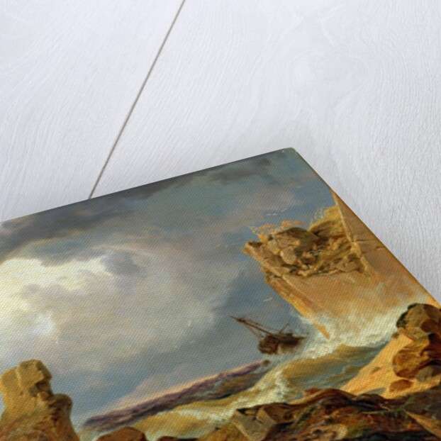 Surf on a Rocky Coast, 1835 by Andreas Achenbach