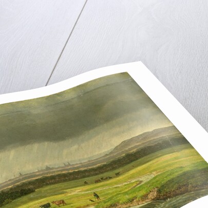 Landscape with Dresden in the Distance, 1830 by Heinrich Stuhlmann