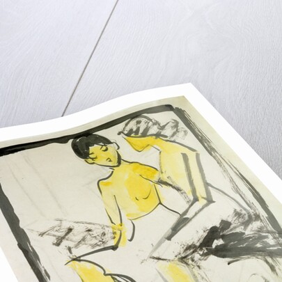 Seated Girls, 1911 by Otto Muller or Mueller