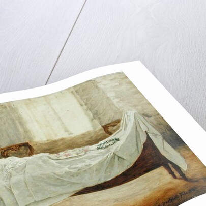 Deathbed, 1886 by Carl Ludwig Jessen