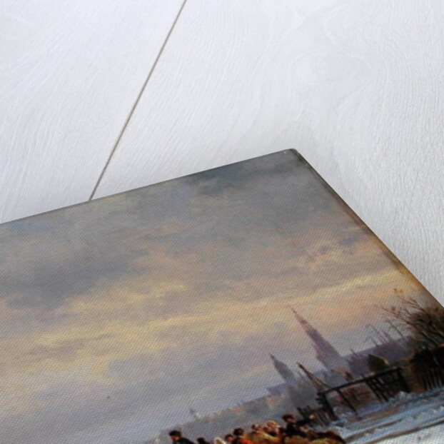 Ship in Ice, 1854 by Egidius Linnig