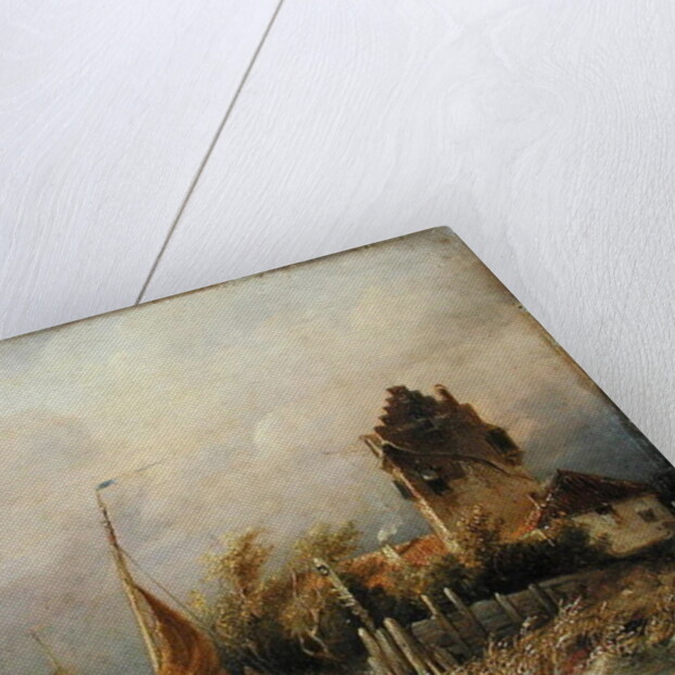 The Homecoming of the Fishing Boat, 1846 by Salomon Leonardus Verveer