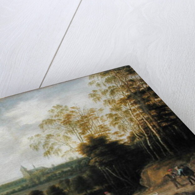 Landscape with Fisherman by Lucas van Uden