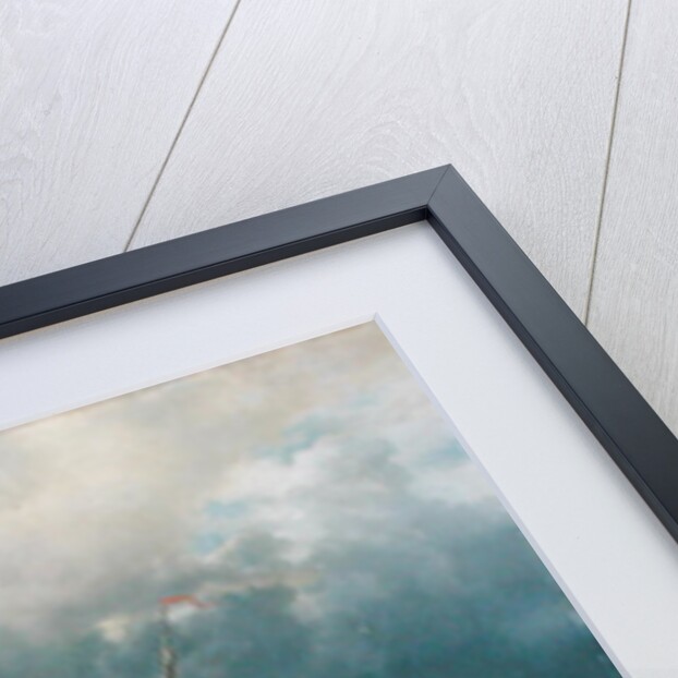 Ships in a Storm on the Dutch Coast, 1854 by Andreas Achenbach