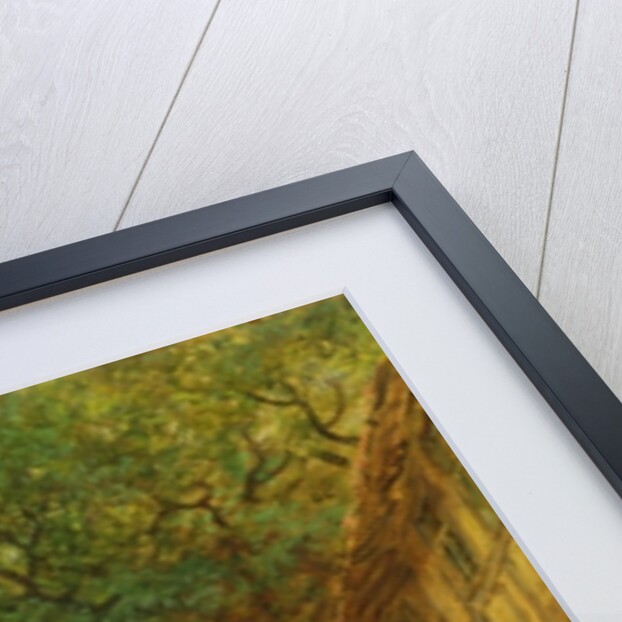 A Farmhouse Courtyard, 1862 by Anton Burger