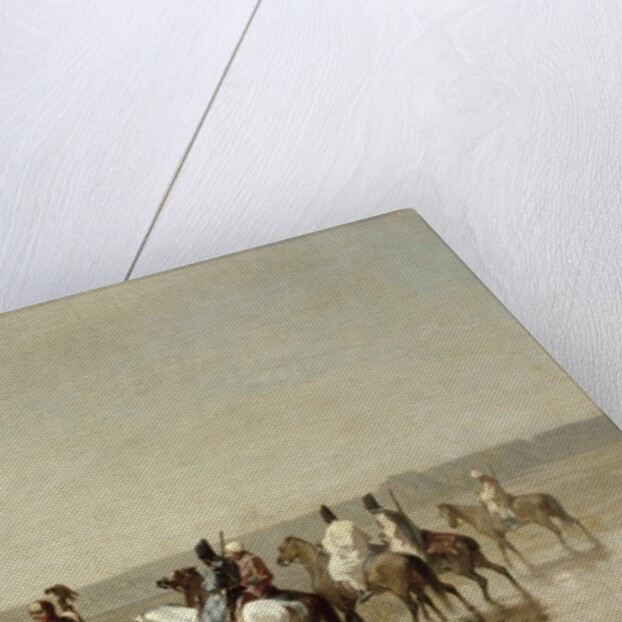 A Falcon Hunt, 1862 by Alberto Pasini