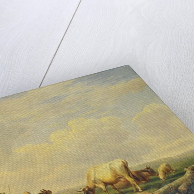 Herdsman and Herd, c.1880 by Eugene Joseph Verboeckhoven