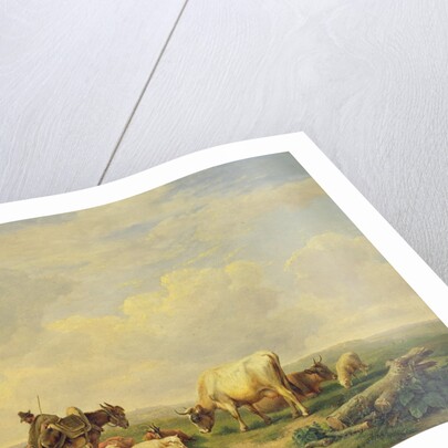 Herdsman and Herd, c.1880 by Eugene Joseph Verboeckhoven