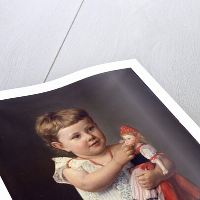 The Artist's Granddaughter, Olga Graupenstein, 1888 by Friederich Wilhelm Graupenstein