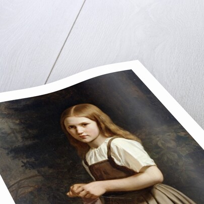 Girl Knitting, 1854 by Minna Heeren