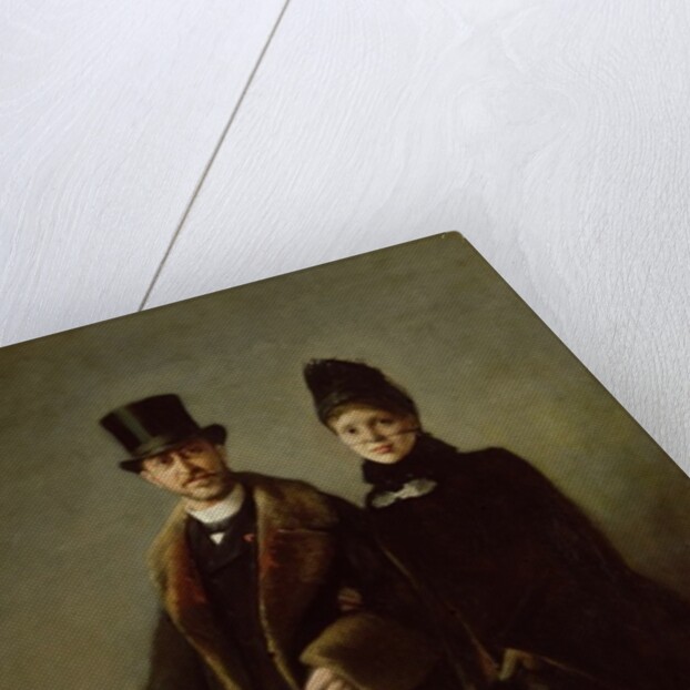 Heinrich Schliemann and his Wife by Eugene Broerman