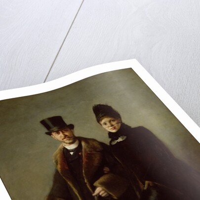 Heinrich Schliemann and his Wife by Eugene Broerman