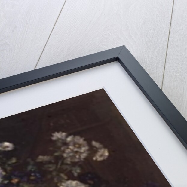 Still life with Flowers and Fruit by Eugene Henri Cauchois