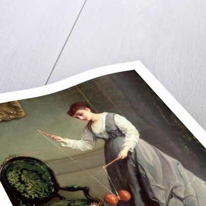 `Angel and Devil' or `Playing Diabolo, The-Devil-on-two-Sticks' 1868 by Cesare Felix dell' Acqua