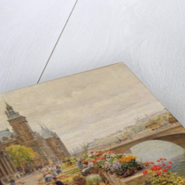The Parisian Flower Market by Marie Francois Firmin-Girard