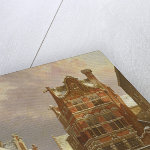 Belgium Street Scene, 19th century by Cornelius Springer