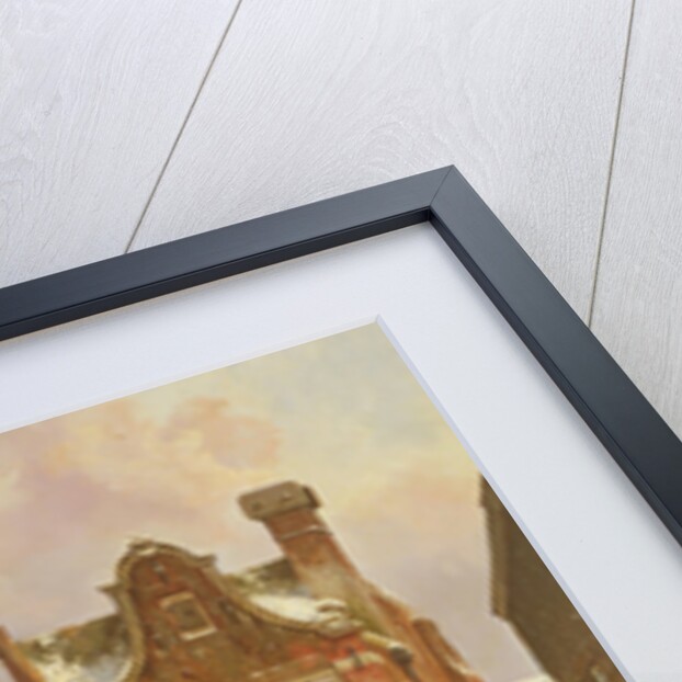 Belgium Street Scene, 19th century by Cornelius Springer