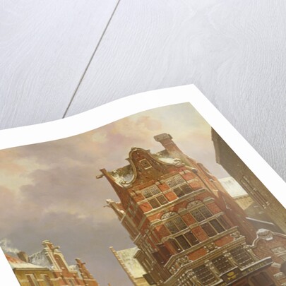 Belgium Street Scene, 19th century by Cornelius Springer