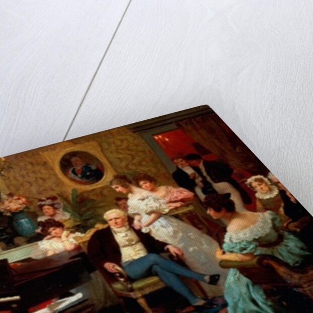 Chopin playing the piano in Prince Radziwill's Salon, 1887 by Hendrik Siemiradzki