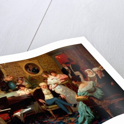 Chopin playing the piano in Prince Radziwill's Salon, 1887 by Hendrik Siemiradzki