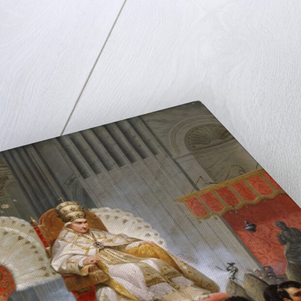 Pope Pius VIII in St. Peter's on the Sedia Gestatoria by Emile Jean Horace Vernet