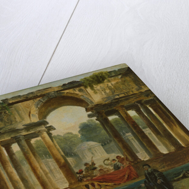 Dance and concert in a park by Hubert Robert